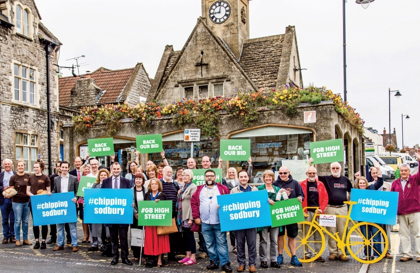 Luke Hall MP with local residents and business representatives of Chipping Sodbury