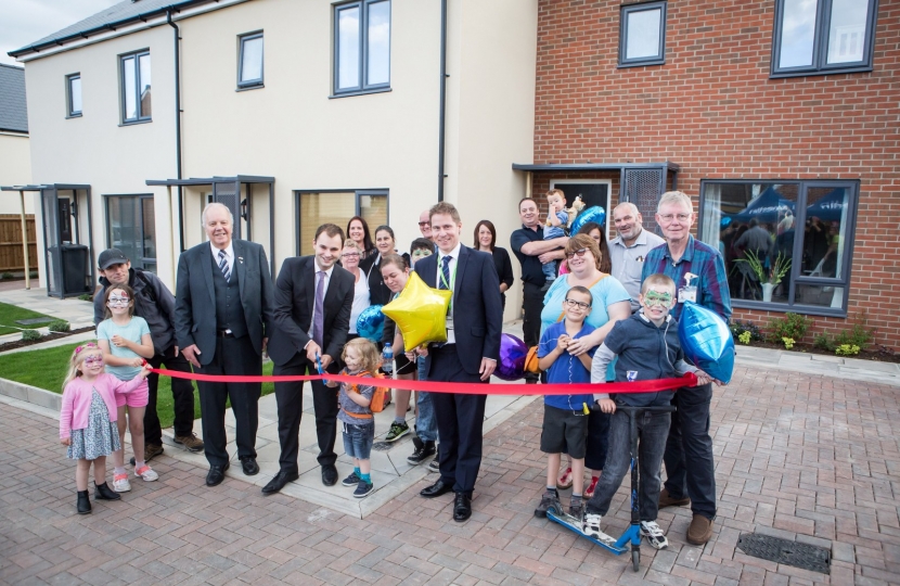 Luke cutting the Ribbon