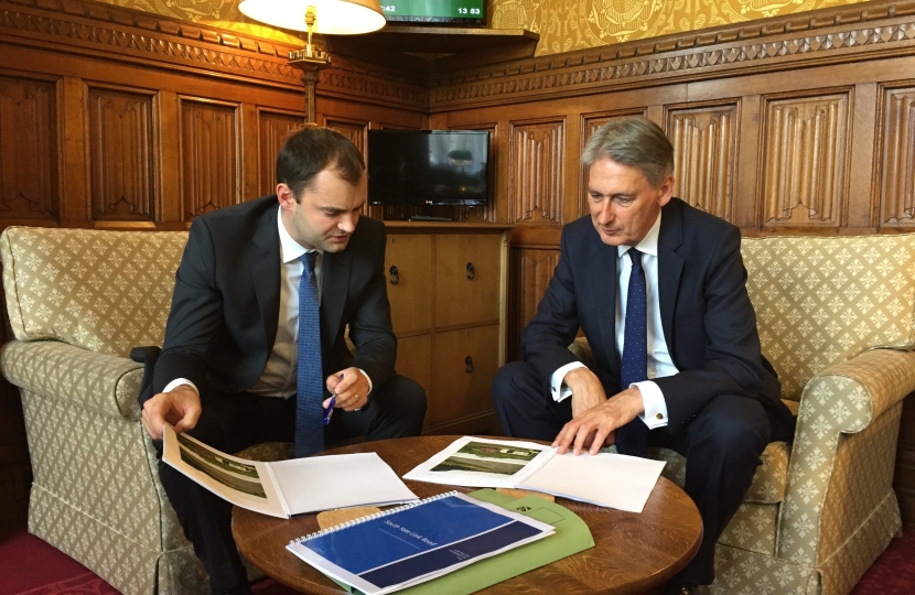 Luke with Phillip Hammond