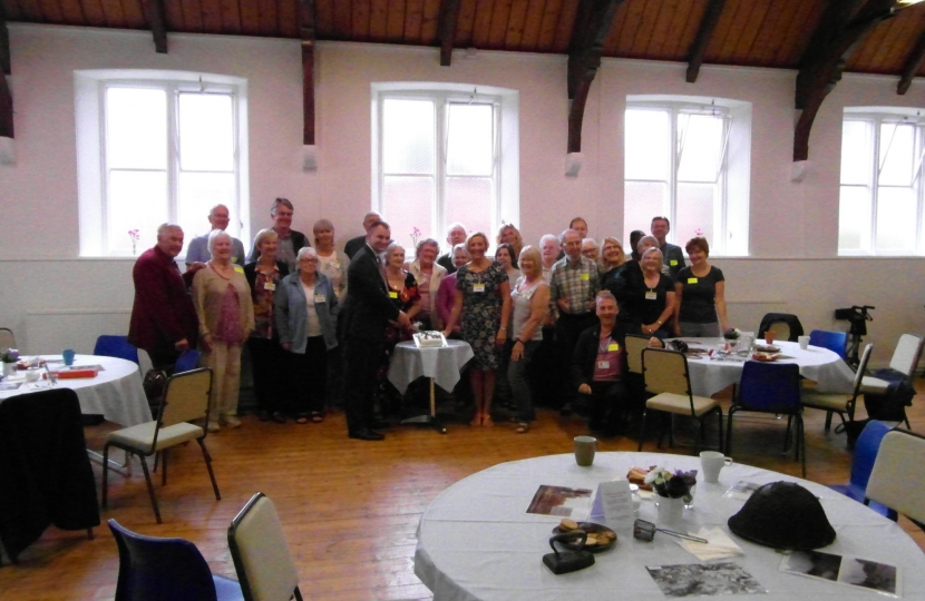 Luke at the Opening of the memory Cafe