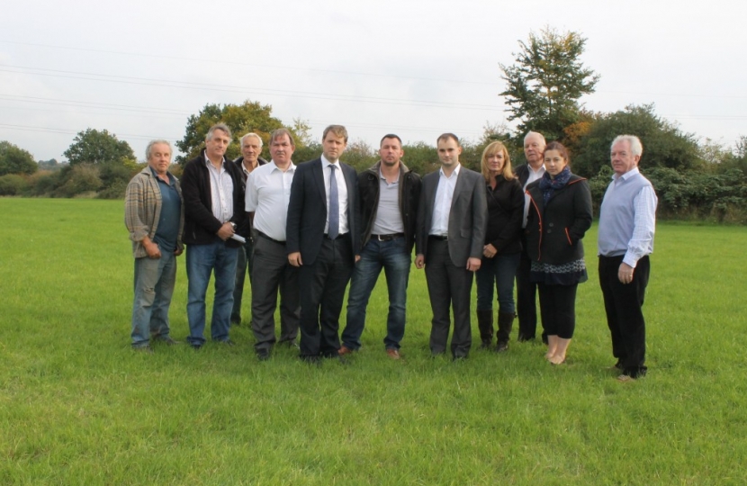 Luke with Kingswood MP Chris Skidmore and Local Campaigners