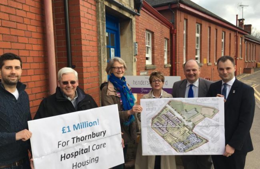 Luke and Councillors at the Hospital