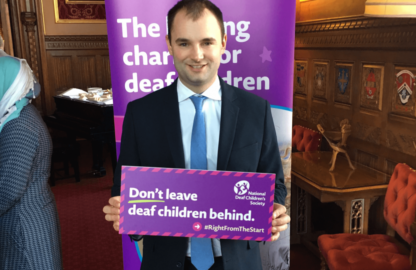 Luke Hall meets the National Deaf Children's Society 