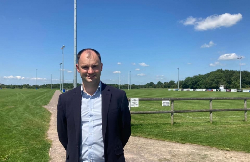 Luke Hall MP meeting with St Nicholas Football Club