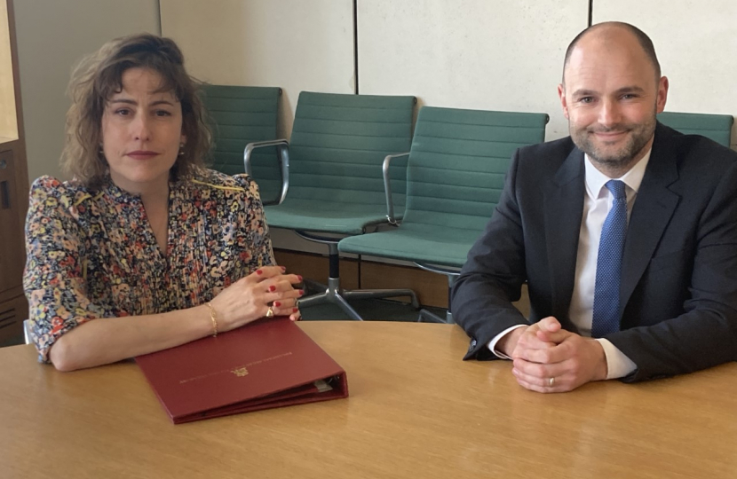 Thornbury and Yate MP, Luke Hall with Financial Secretary to the Treasury, Victoria Atkins