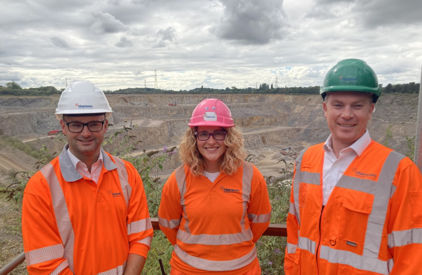 Luke Hall MP Tytherington Quarry