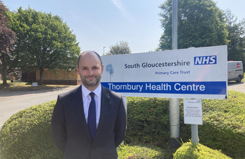 Luke Hall MP Thornbury Health Centre