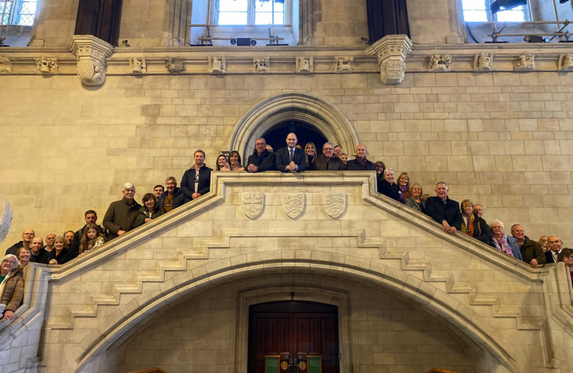 Luke Hall MP and Chipping Sodbury Residents in Westminster Hall 