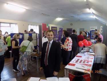 Luke Hall MP at the Jobs Fair