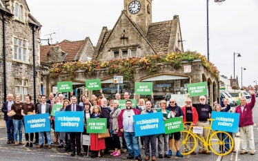 Luke Hall MP with local residents and business representatives of Chipping Sodbury