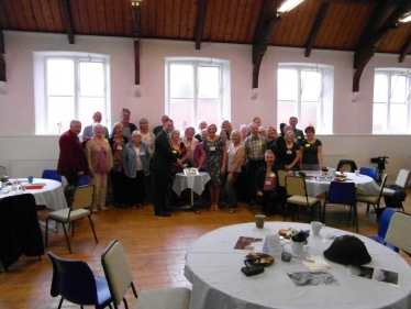 Luke at the Opening of the memory Cafe