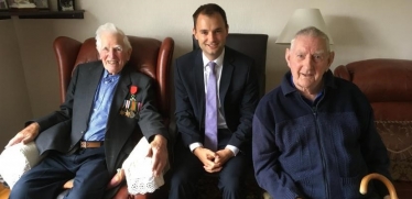 Luke Hall MP with the Veterans