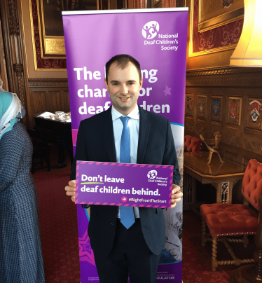 Luke Hall meets the National Deaf Children's Society 