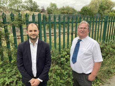 Luke Hall MP Charfield Station