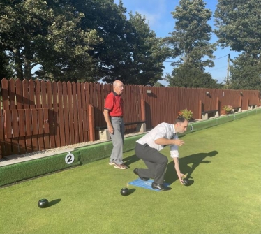 Luke Hall MP Olveston Bowling