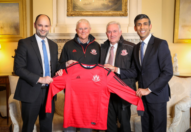 Thornbury Town FC in Downing Street