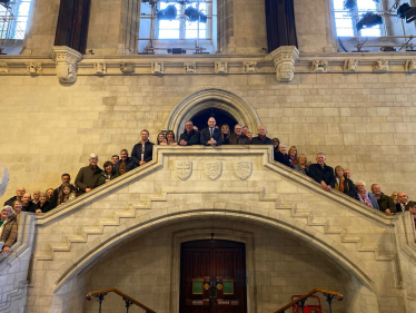 Luke Hall MP and Chipping Sodbury Residents in Westminster Hall 